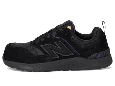 New Balance Elite SD10 Composite Toe Work Shoes, Women's 10, Black/purple - Thumbnail 2