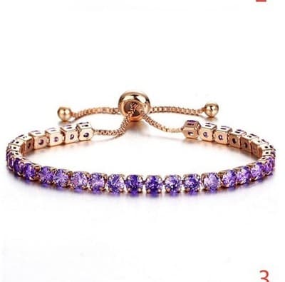 Women's Crystal Rhinestone Bracelets - Thumbnail 9