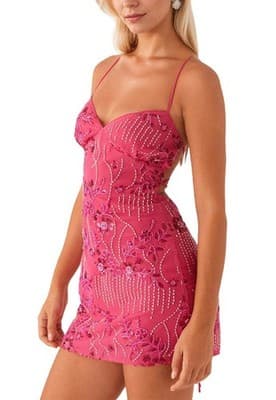 MISSACTIVER Sleeveless Sequin Dress, Large - Image 1