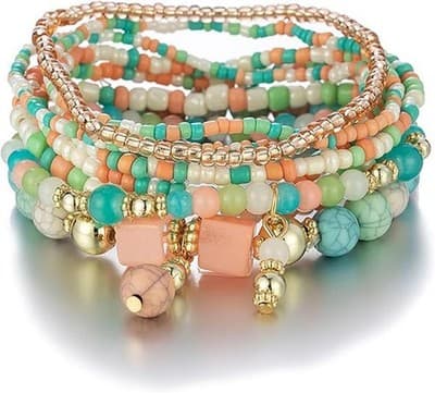 Beaded Bracelets for Women,Bohemian Stackable Style - Image 1