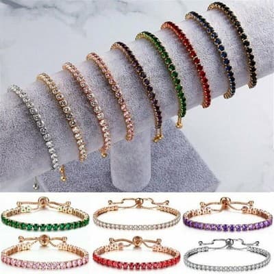Women's Crystal Rhinestone Bracelets - Image 1