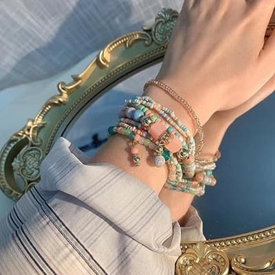 Beaded Bracelets for Women,Bohemian Stackable Style - Thumbnail 2