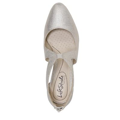 Lifestride Womens Giovanna 2 Pumps Platino, Gold, size 9 - Thumbnail 6