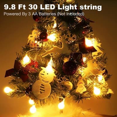2ft Mini Tabletop Christmas Tree, open box - Thumbnail 4