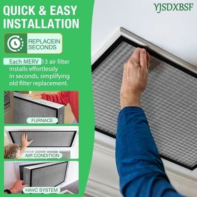 Washable Air Filter, 20x25x4, MERV 11, New - Thumbnail 5