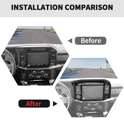 Center Console Trim, Ford F150 Raptor 2024+, Black Wood Grain - Thumbnail 3