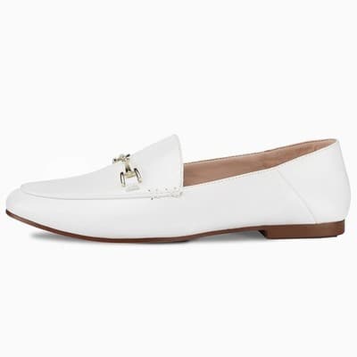 Womens Penny Loafers, white, size 7 - Thumbnail 3
