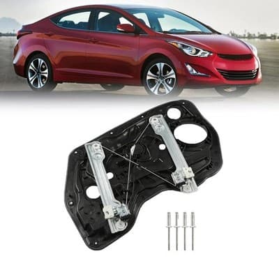 Power Window Regulator w/o Motor Replacement for Elantra 2011-2016 Front Left - Thumbnail 6
