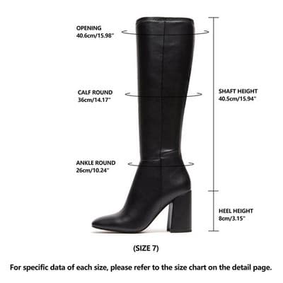 SOVANYOU Black Knee High Boots, 6 - Thumbnail 2