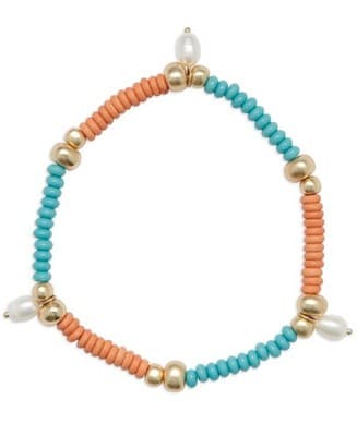 Lucky Brand Turquoise Summer Bracelet Set, Gold, One Size - Thumbnail 6