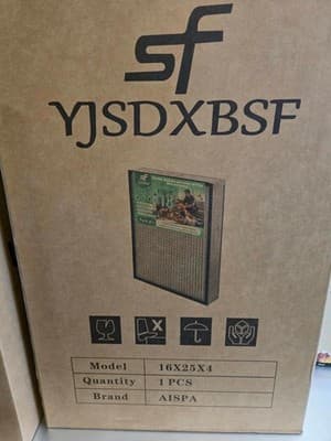 Washable Air Filter, 16x25x4, MERV 11, New - Image 1