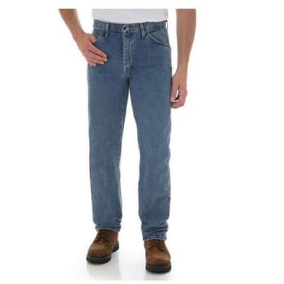 Men's Regular Fit Straight-Leg Blue Jeans, 30x32 - Image 1
