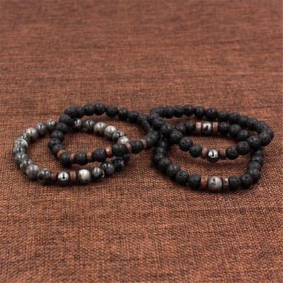 Lava Rock Bead Bracelets - Thumbnail 4