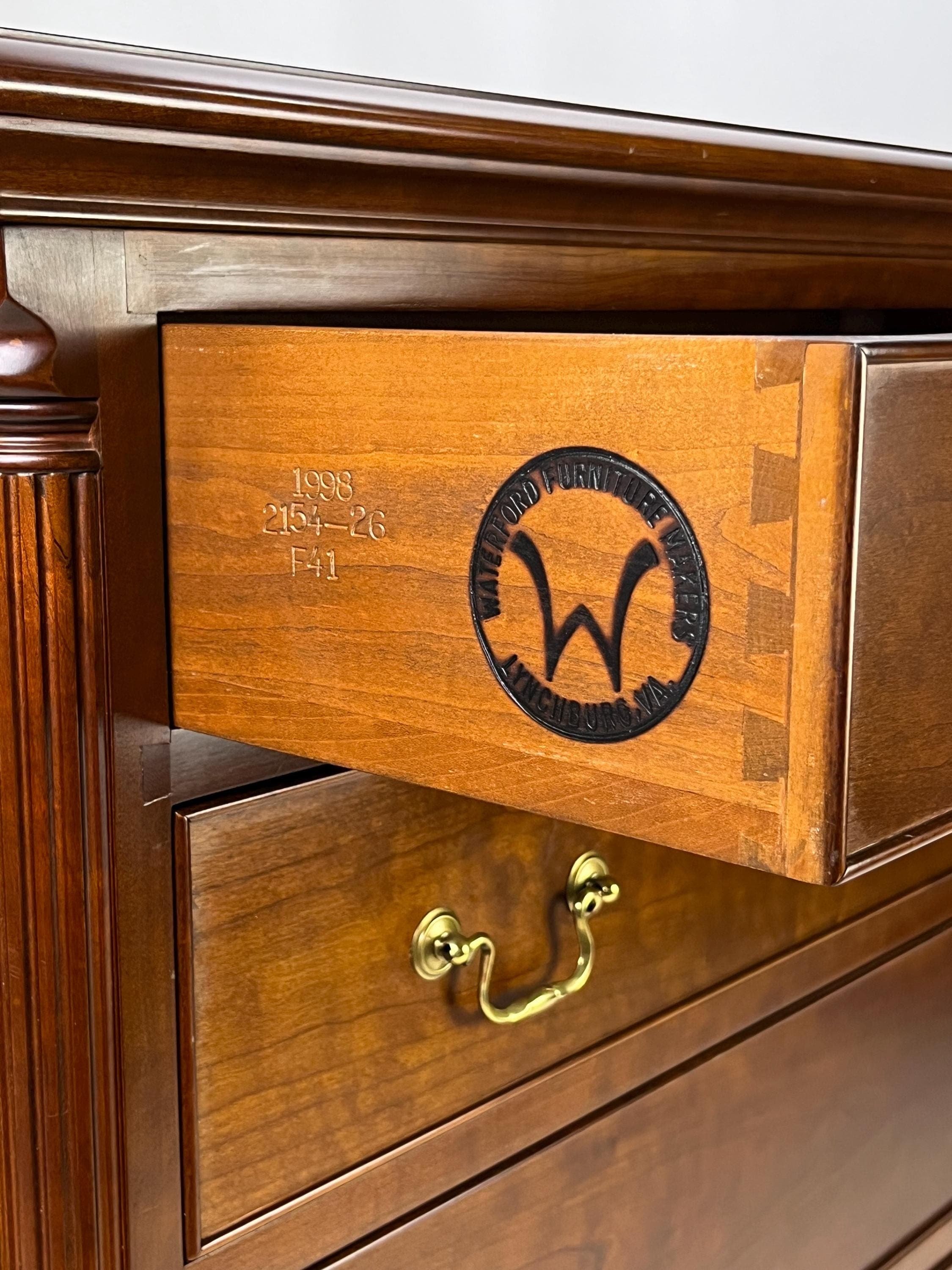 Waterford Furniture Makers Solid Cherry Bachelor’s Chest - Thumbnail 8
