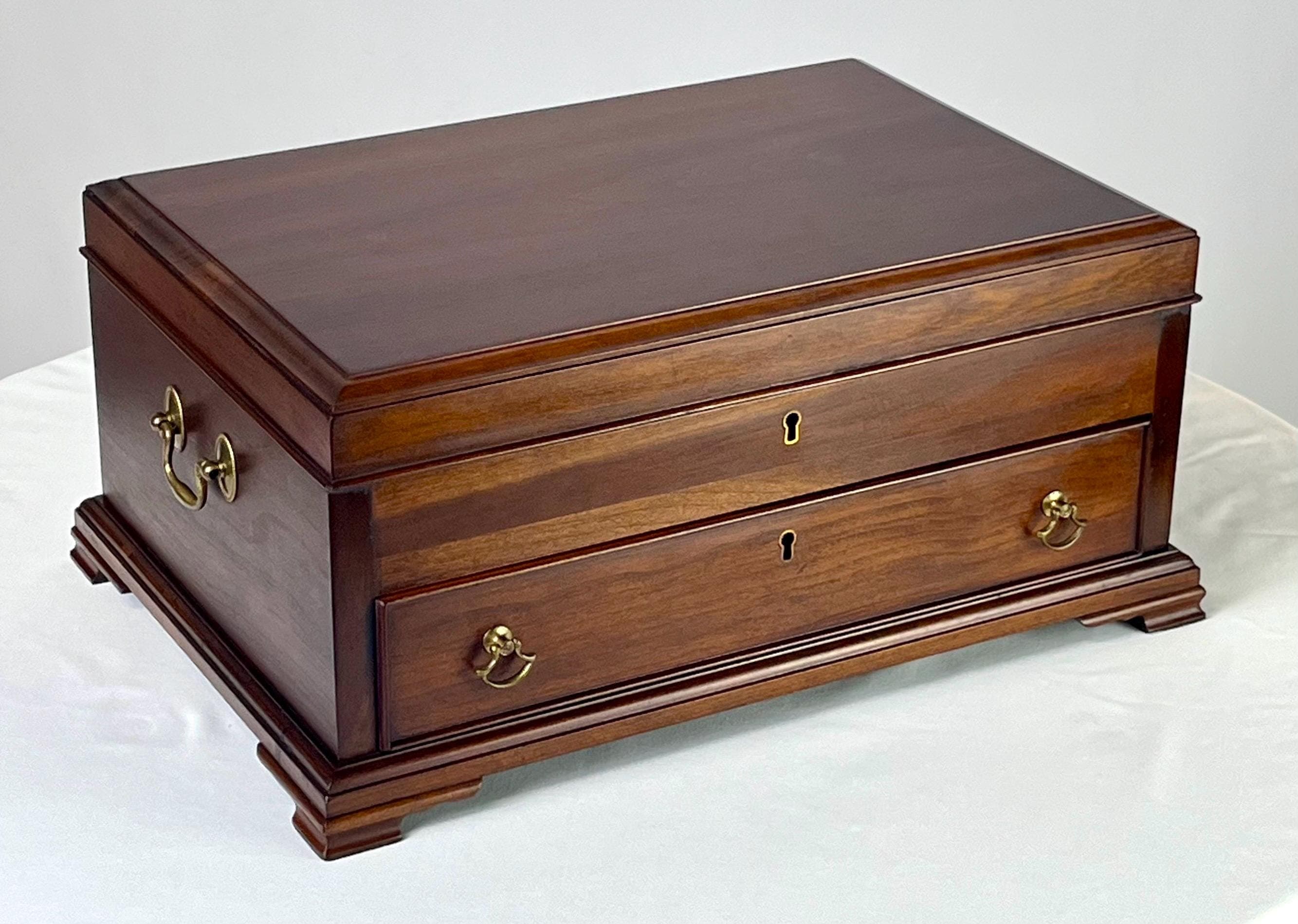 Henkel Harris Virginia Galleries Solid Wild Black Cherry Jewelry Chest - Image 1