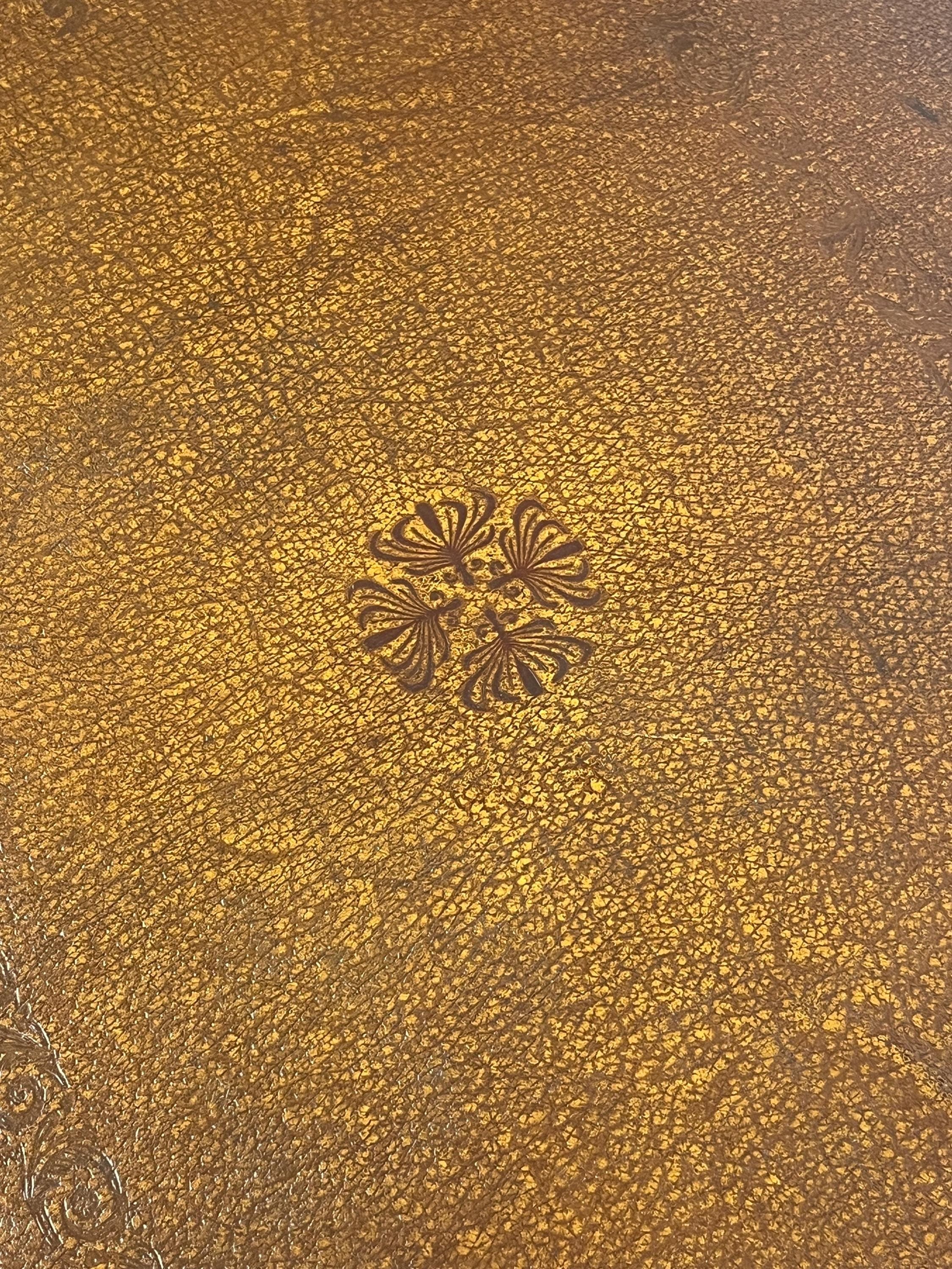 Theodore Alexander Attributed Barley Twist Game Table With Reversible Tooled Leather Top - Thumbnail 11