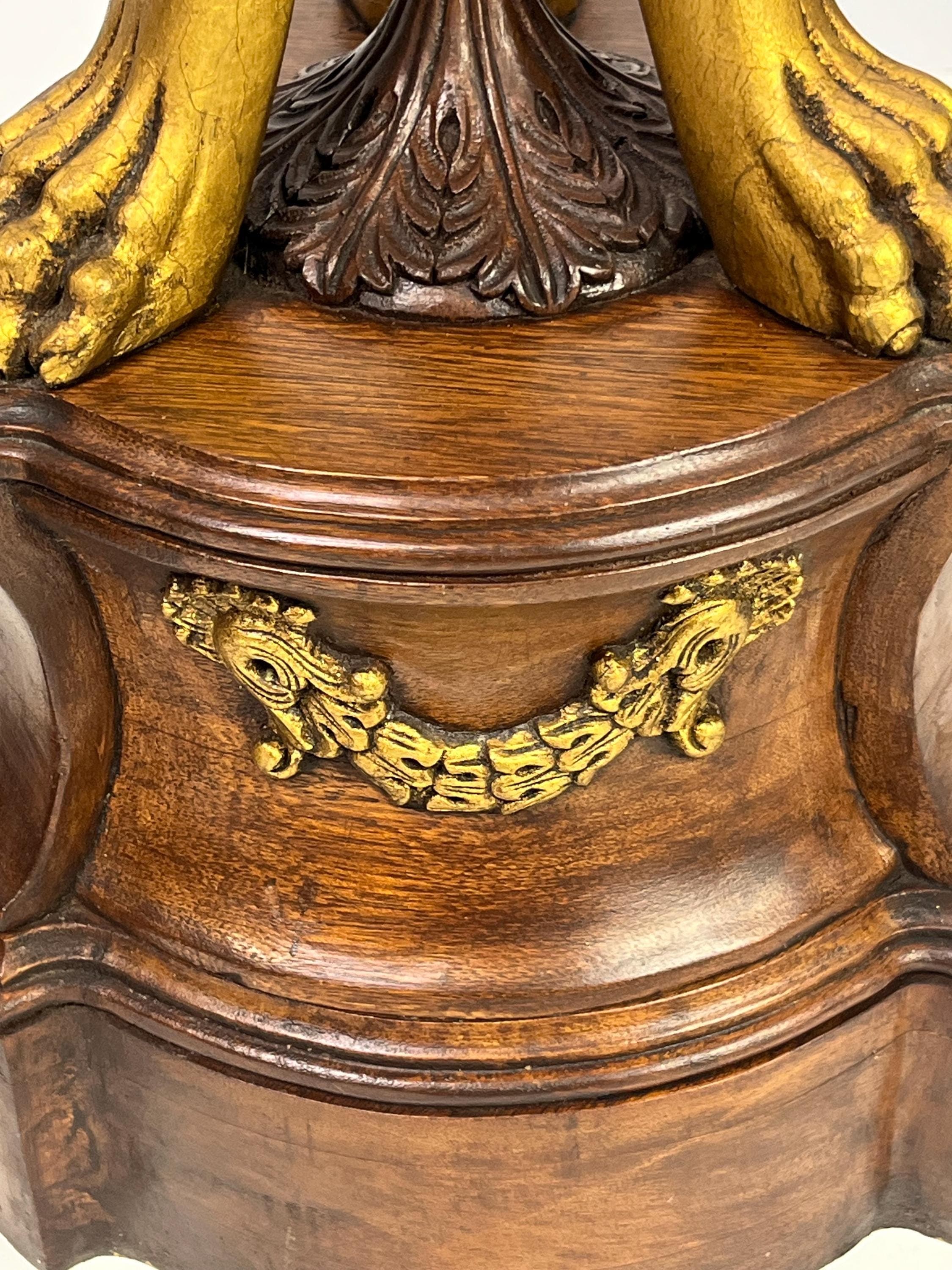 Neoclassical Empire Style Parcel Gilt Pedestals - A Pair - Thumbnail 14