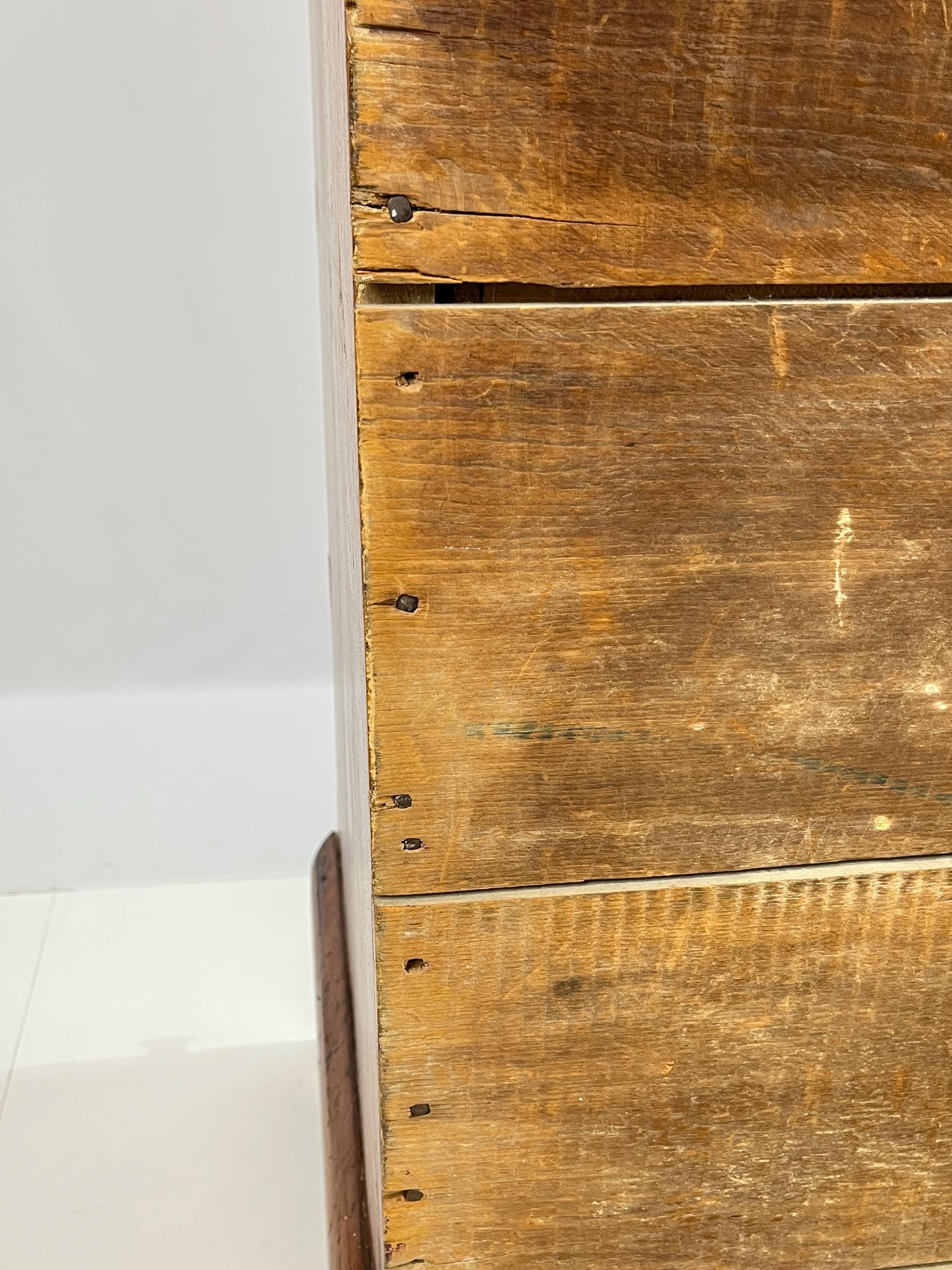 19th Century Antique Pine Three-Drawer Chest - Thumbnail 17