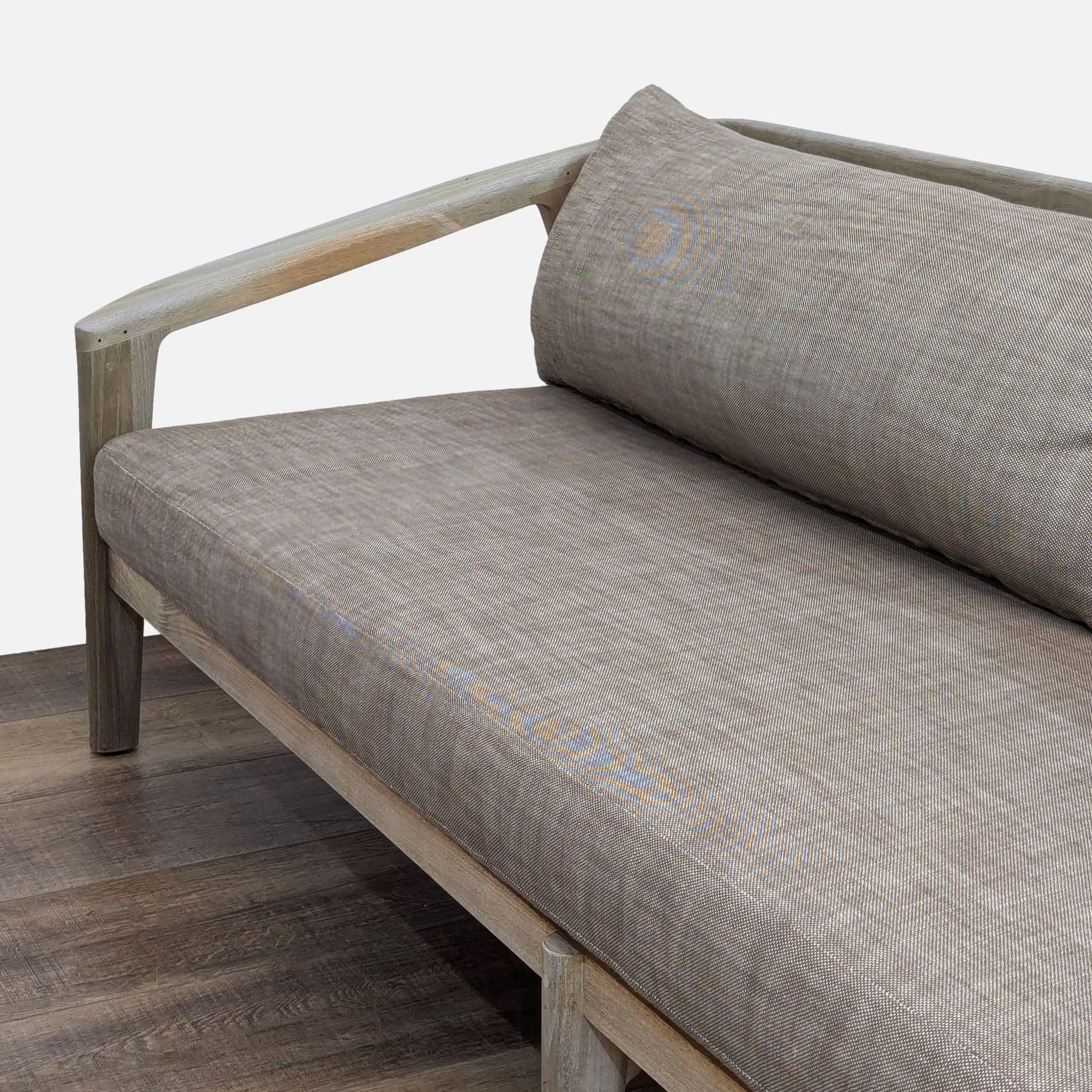 Restoration Hardware Malta 90” Outdoor Teak Sofa - Thumbnail 6