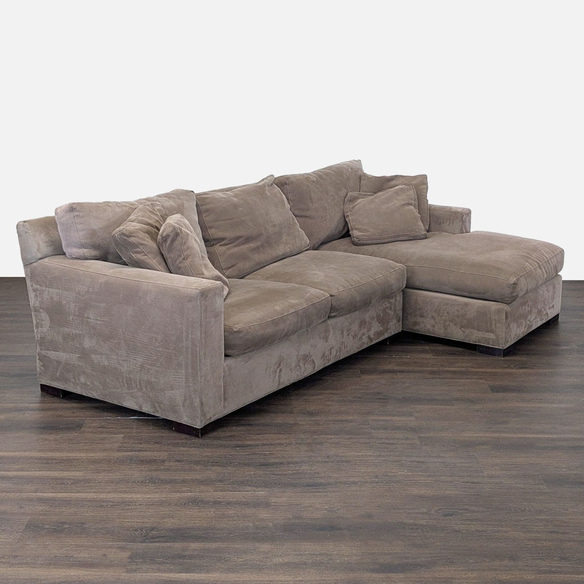 Crate & Barrel Axis Sectional Sofa with Chaise - Thumbnail 2