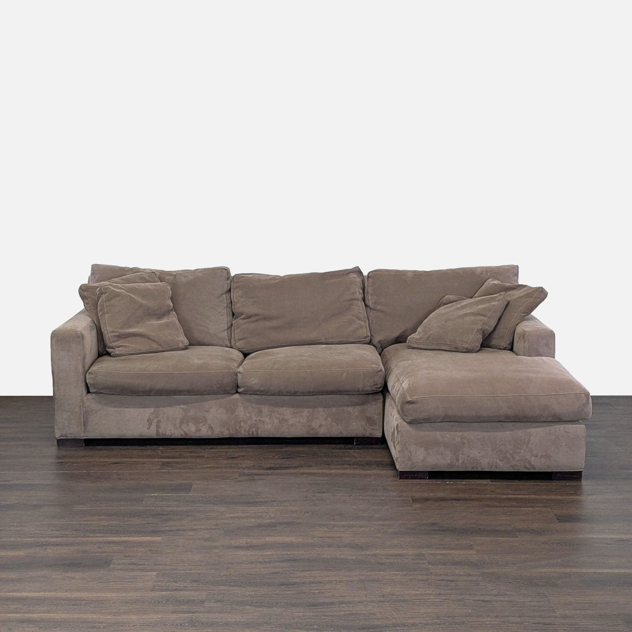 Crate & Barrel Axis Sectional Sofa with Chaise - Image 1