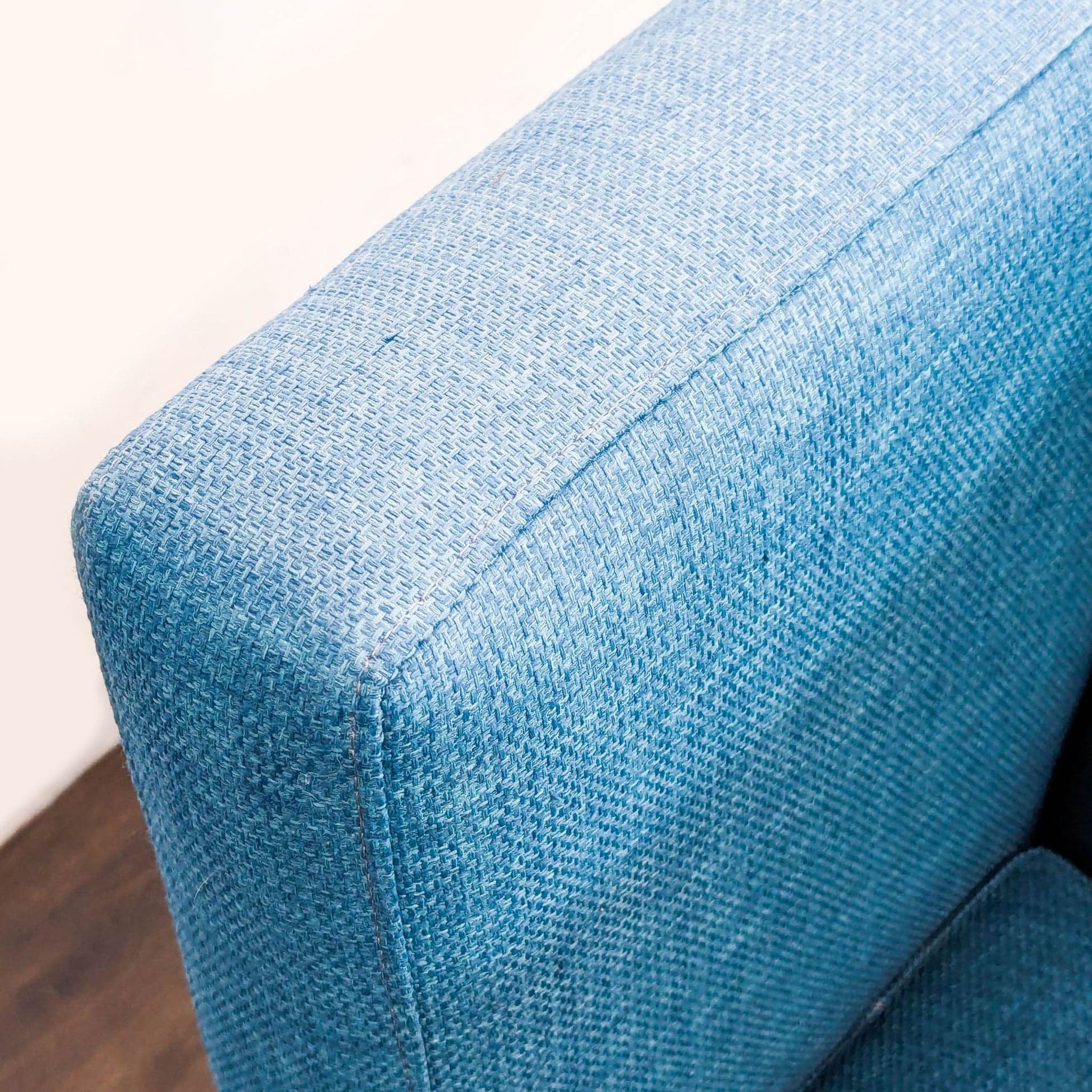 CB2 Avec Blue Modern Lounge Chair with Metal Legs - Thumbnail 7