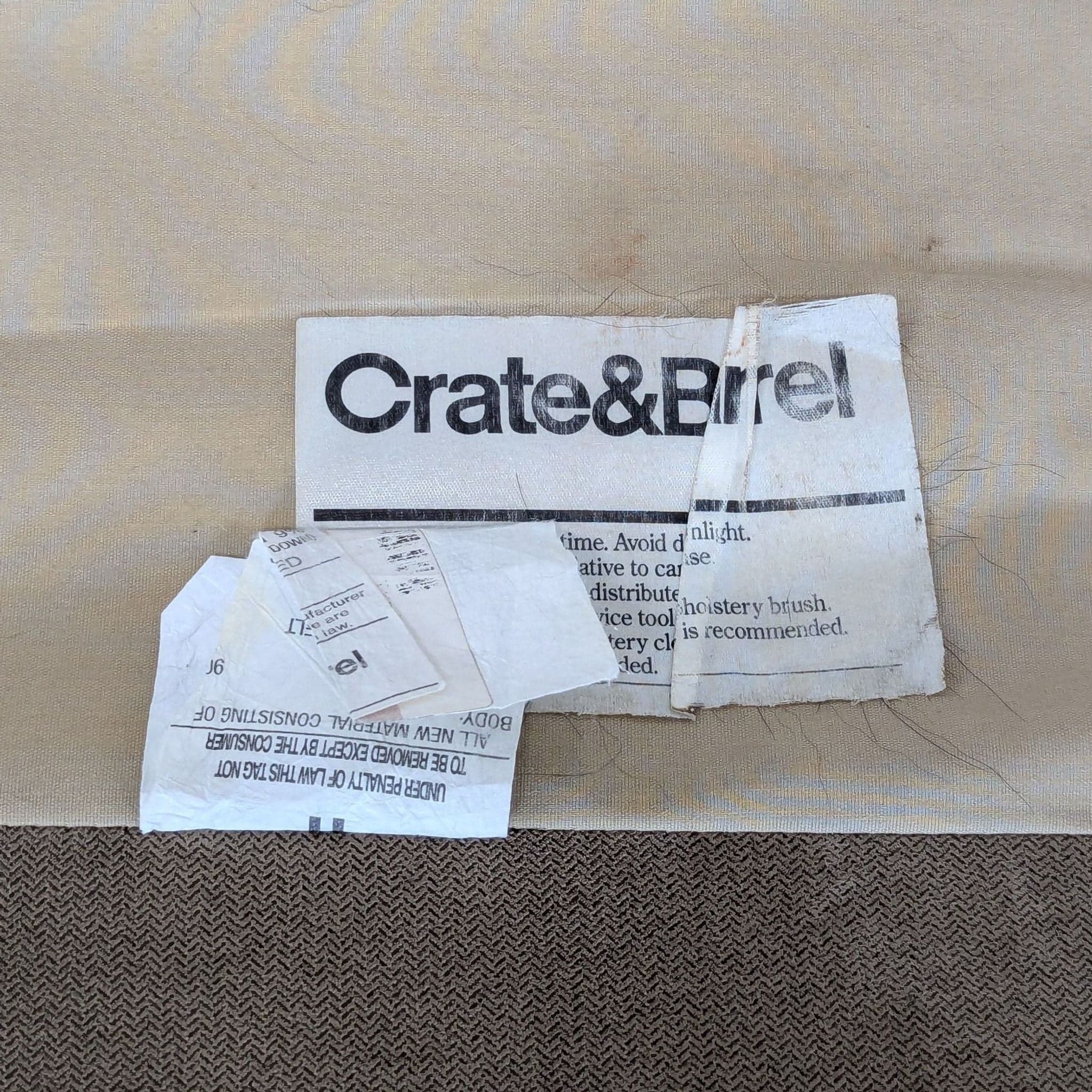 Crate & Barrel Axis Sectional Sofa with Chaise - Thumbnail 6