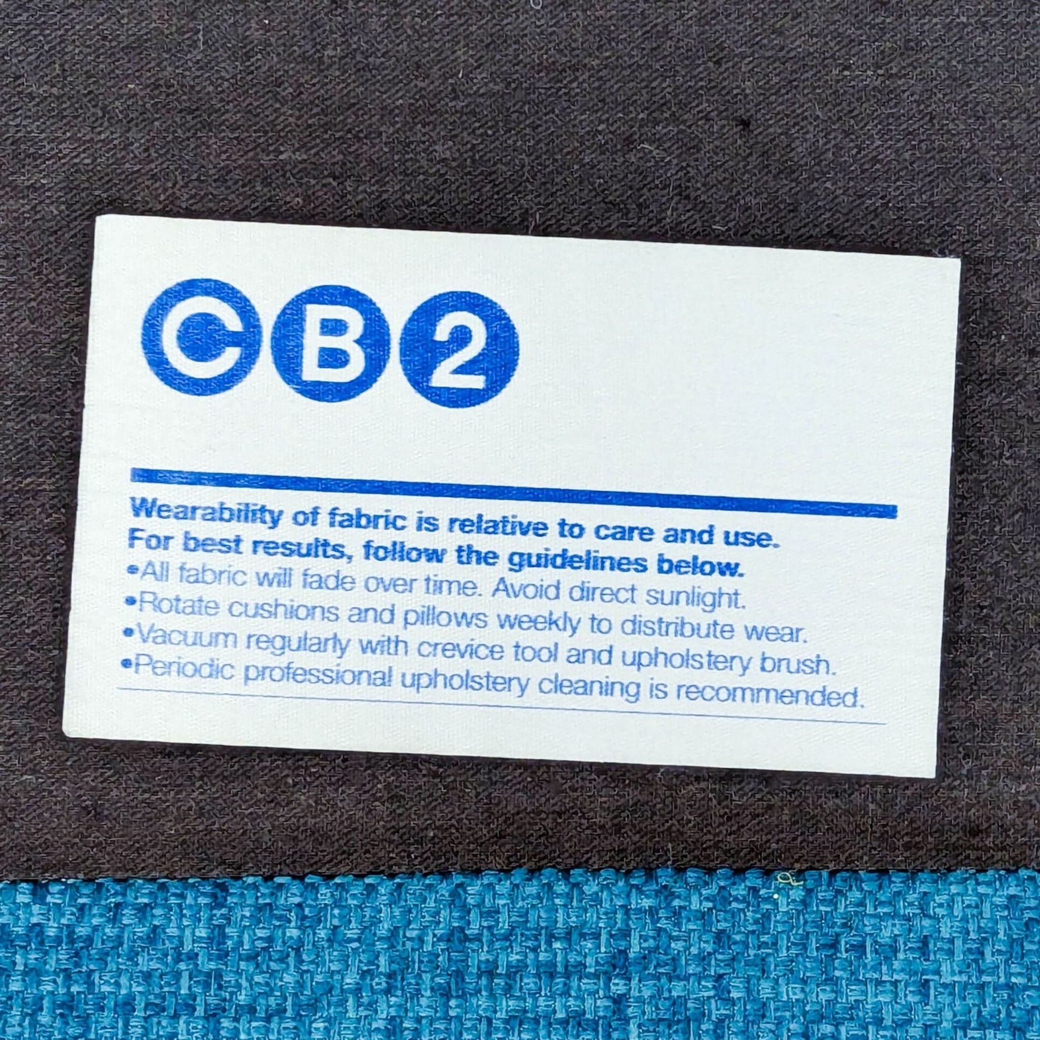 CB2 Avec Blue Modern Lounge Chair with Metal Legs - Thumbnail 9