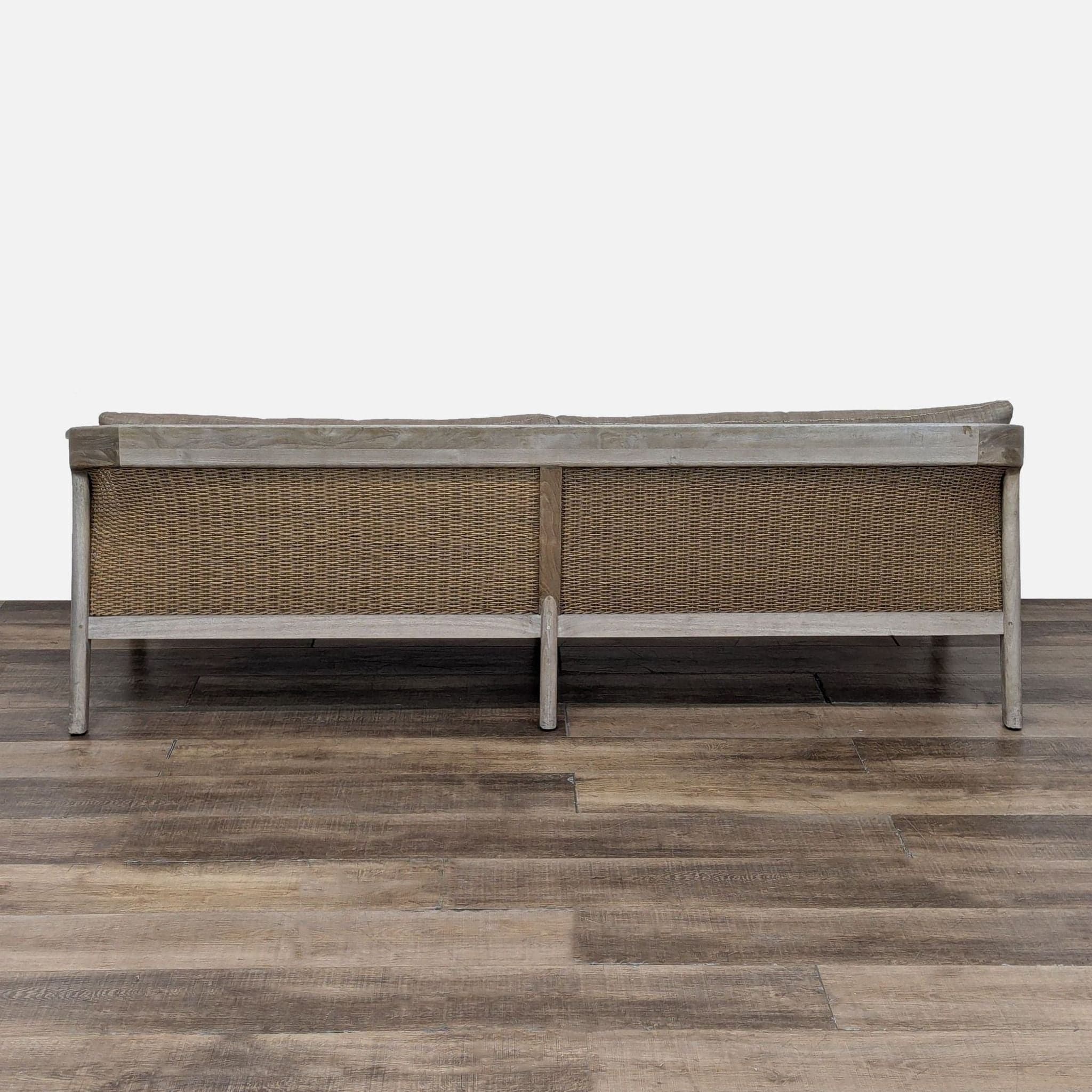 Restoration Hardware Malta 90” Outdoor Teak Sofa - Thumbnail 3