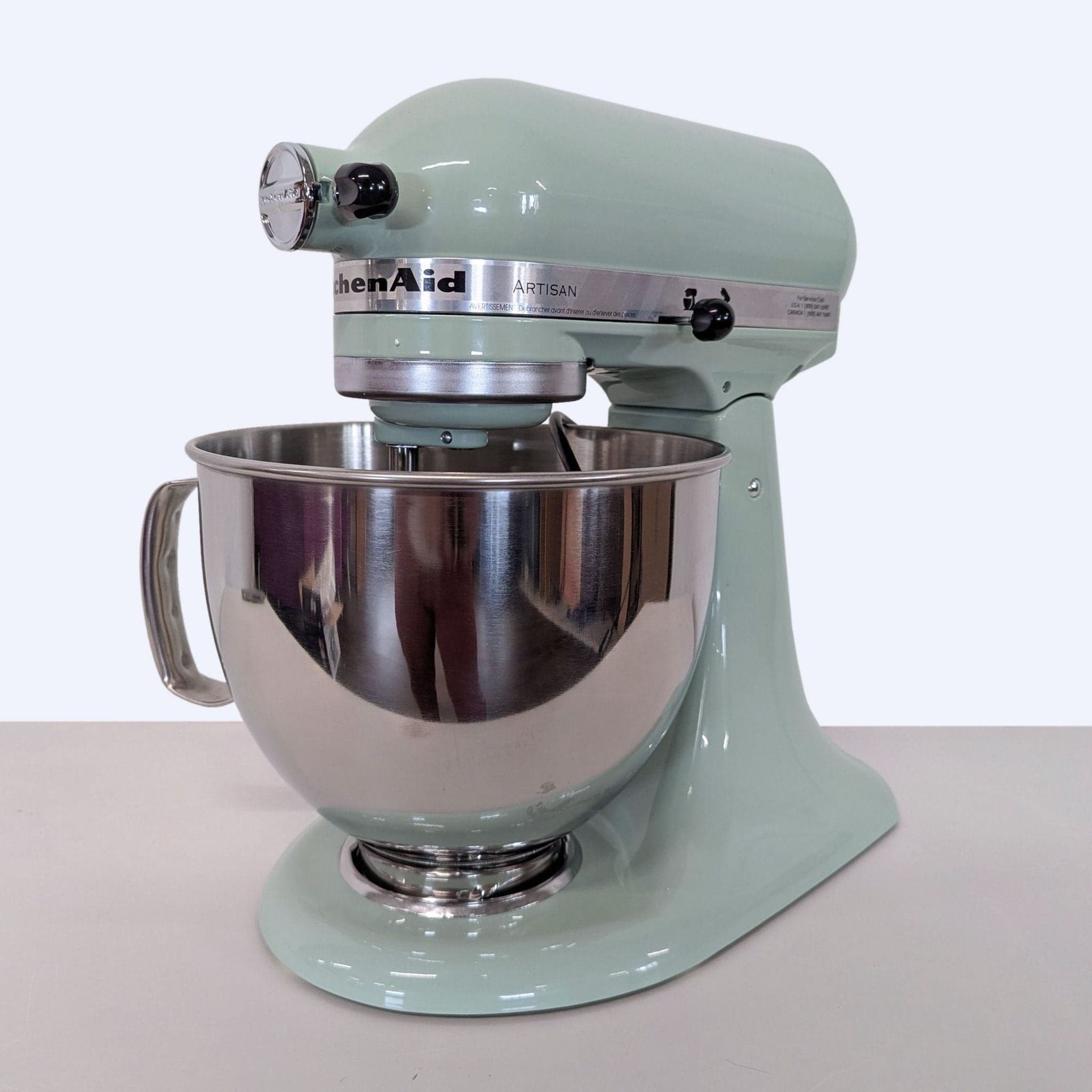 KitchenAid Artisan Stand Mixer with Stainless Steel Bowl - Mint Green - Thumbnail 2
