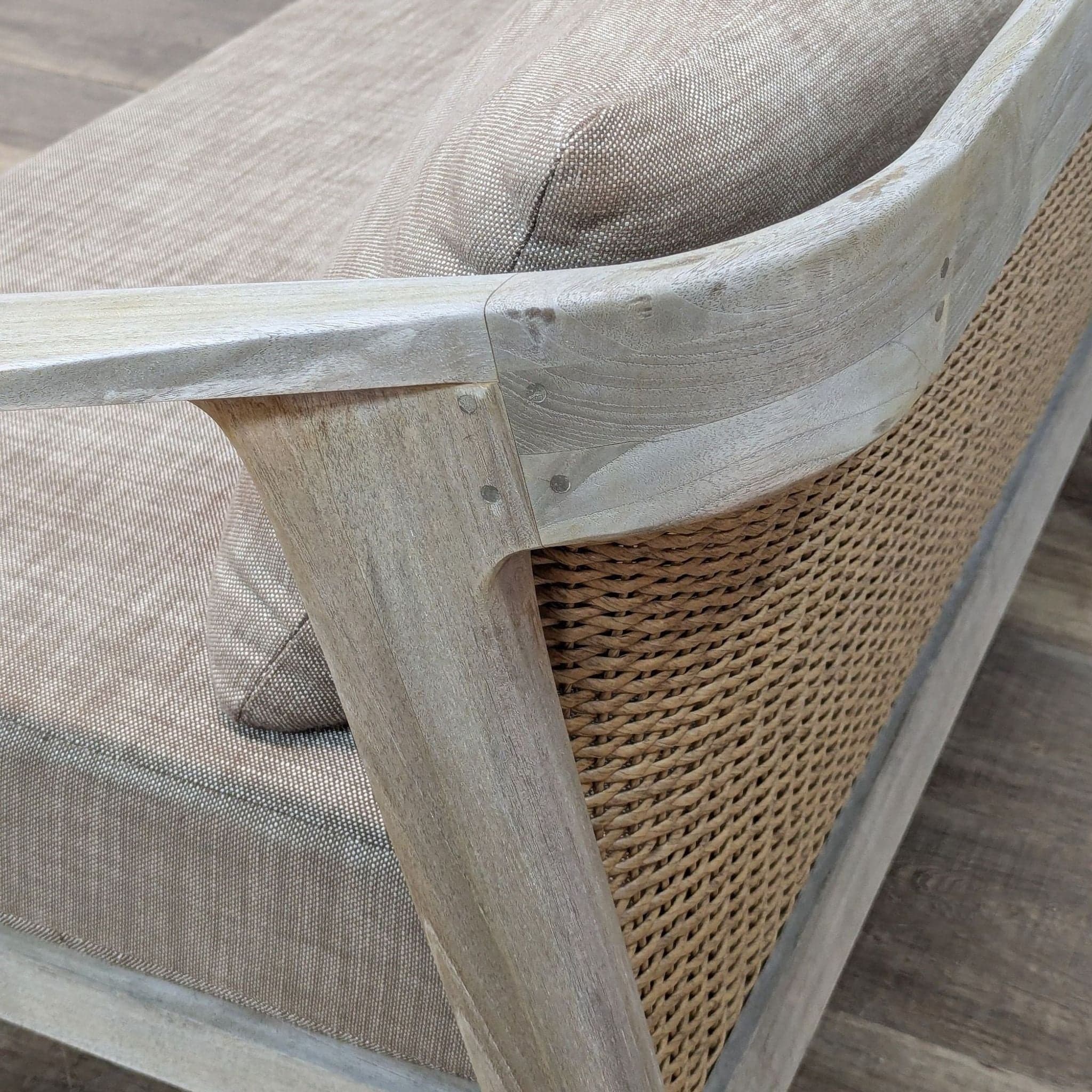 Restoration Hardware Malta 90” Outdoor Teak Sofa - Thumbnail 5