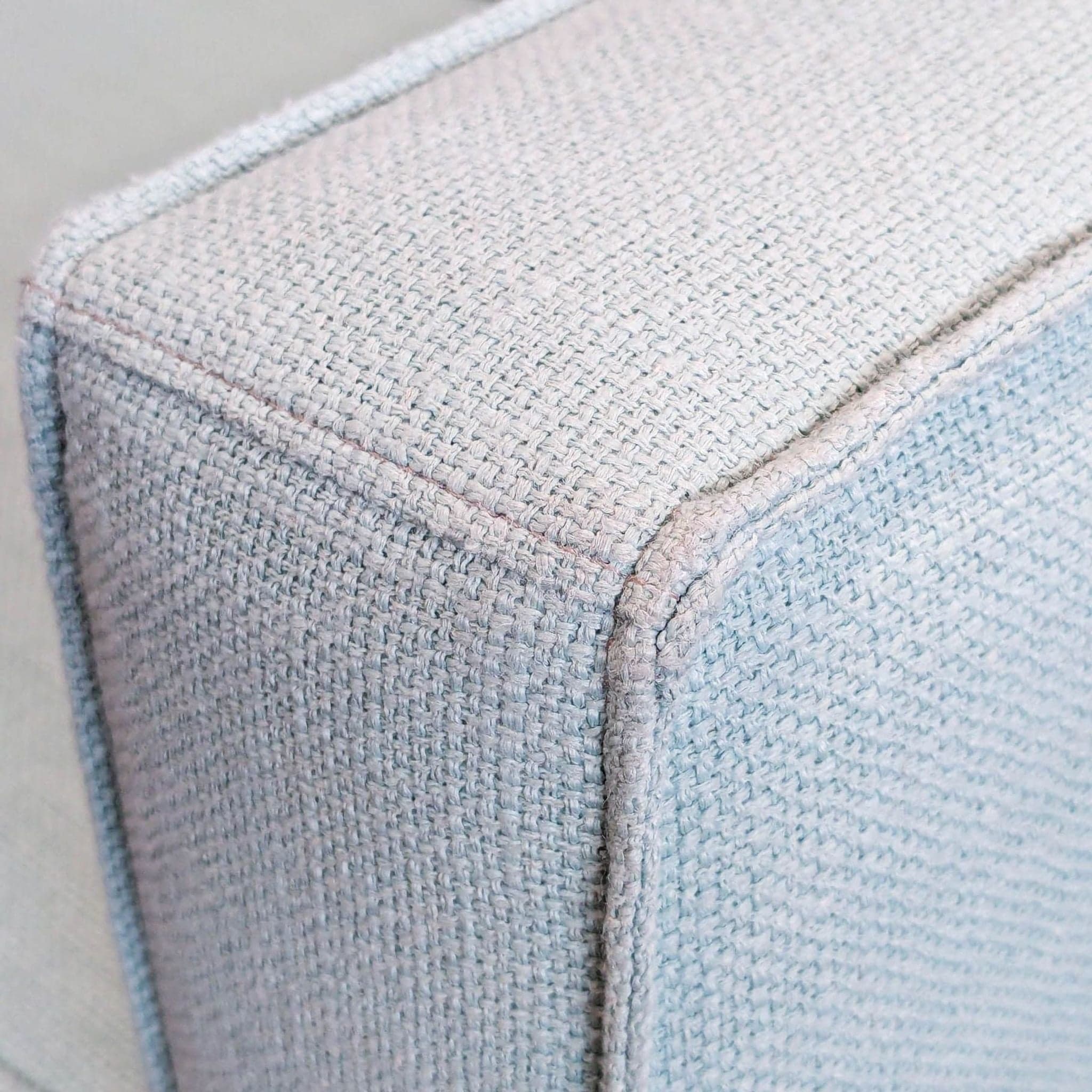 CB2 Club 101” Modern 3-Seat Light Blue Sofa - Thumbnail 6