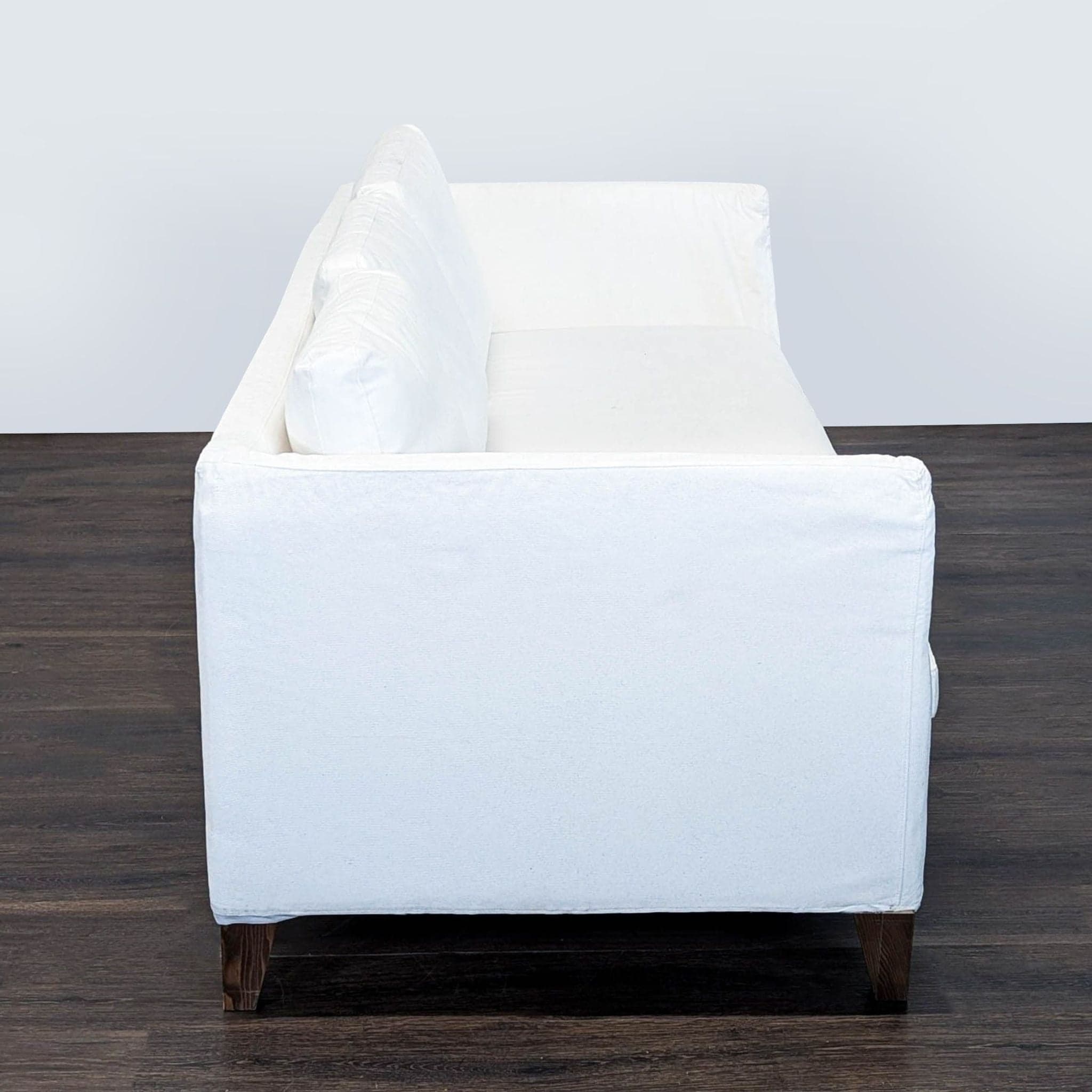 Ikea 3-Seat White Sofa – Modern and Comfortable - Thumbnail 3