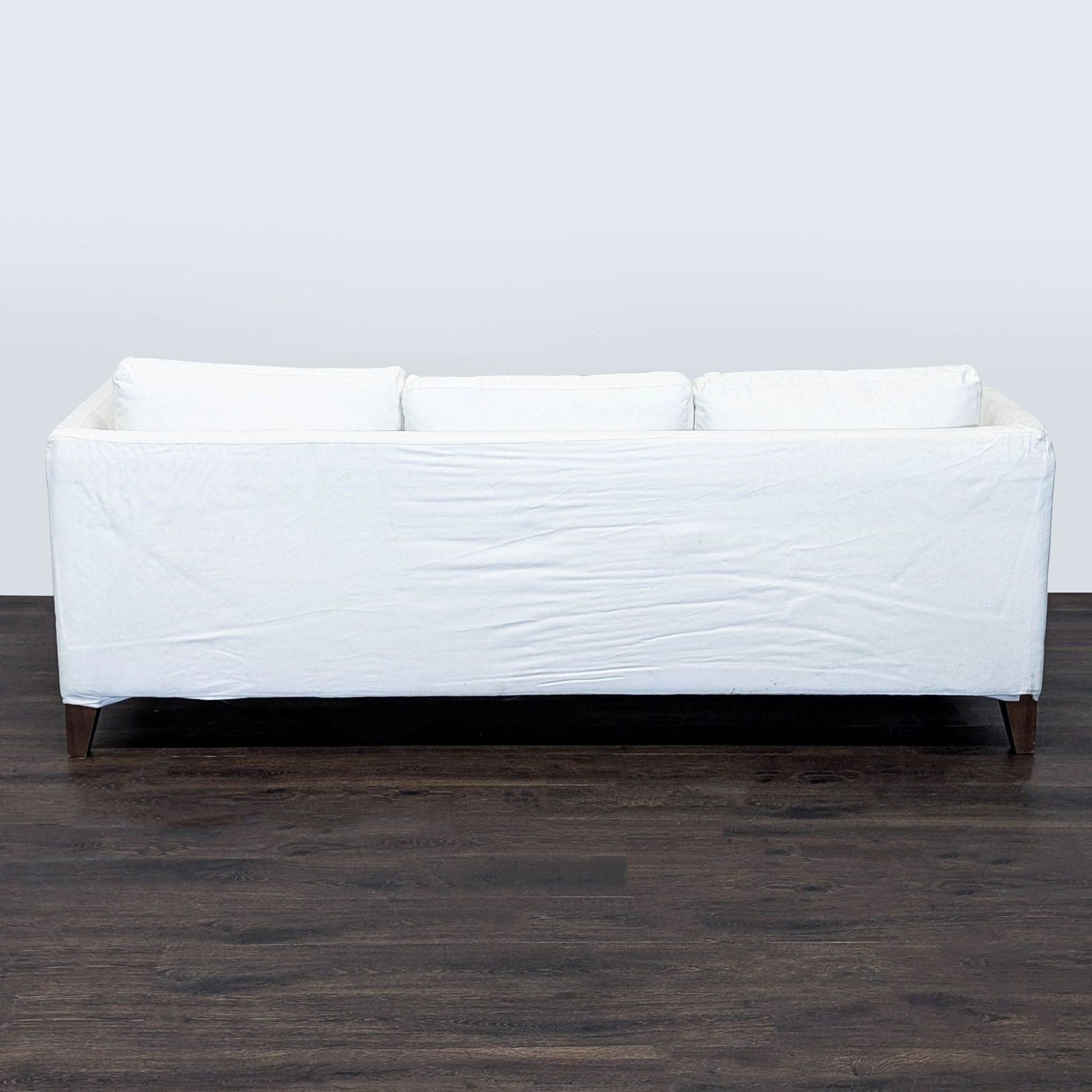 Ikea 3-Seat White Sofa – Modern and Comfortable - Thumbnail 4