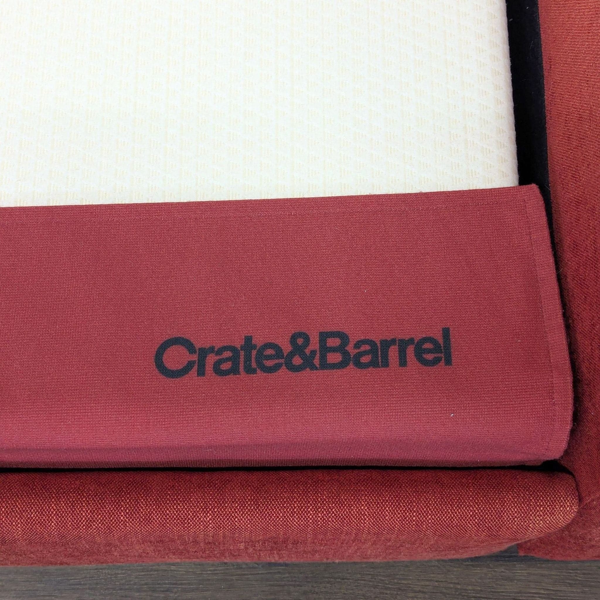 Crate & Barrel Allerton Red Sleeper Sofa with Twin Pull-Out Bed - Thumbnail 7
