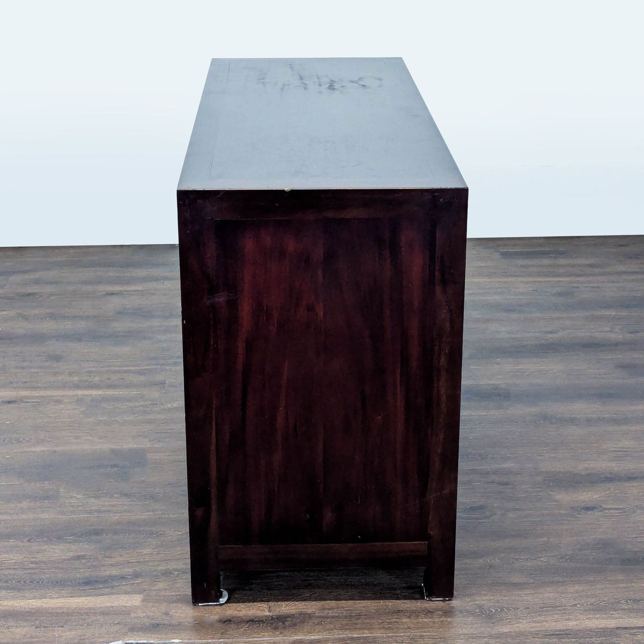 Environment Furniture Santomer Modern Rustic Wood 6-Drawer Dresser with Patchwork Front - Thumbnail 6