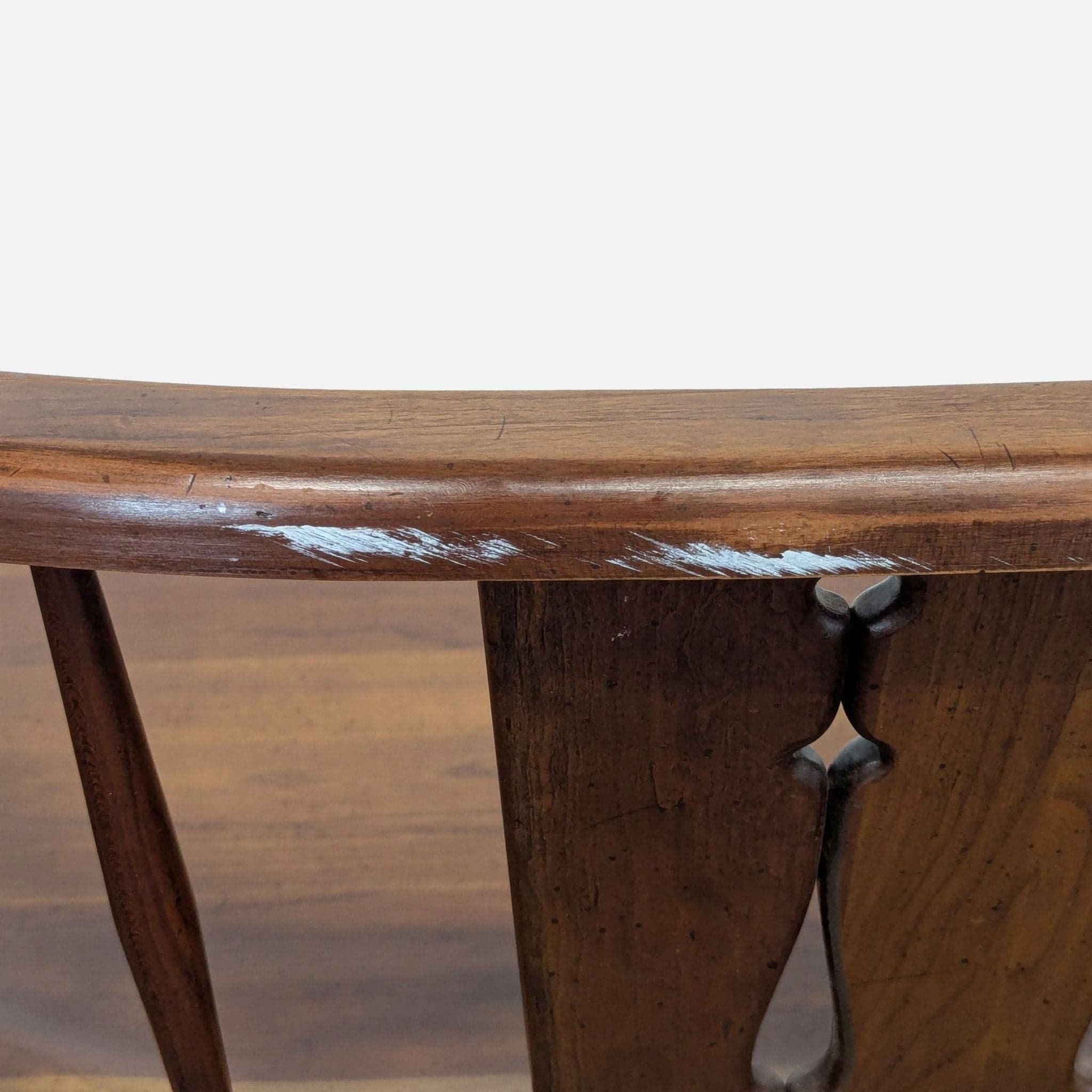 Rustic Wooden Dining Set with Table, 4 Chairs, Armchair, and Bench - Thumbnail 8