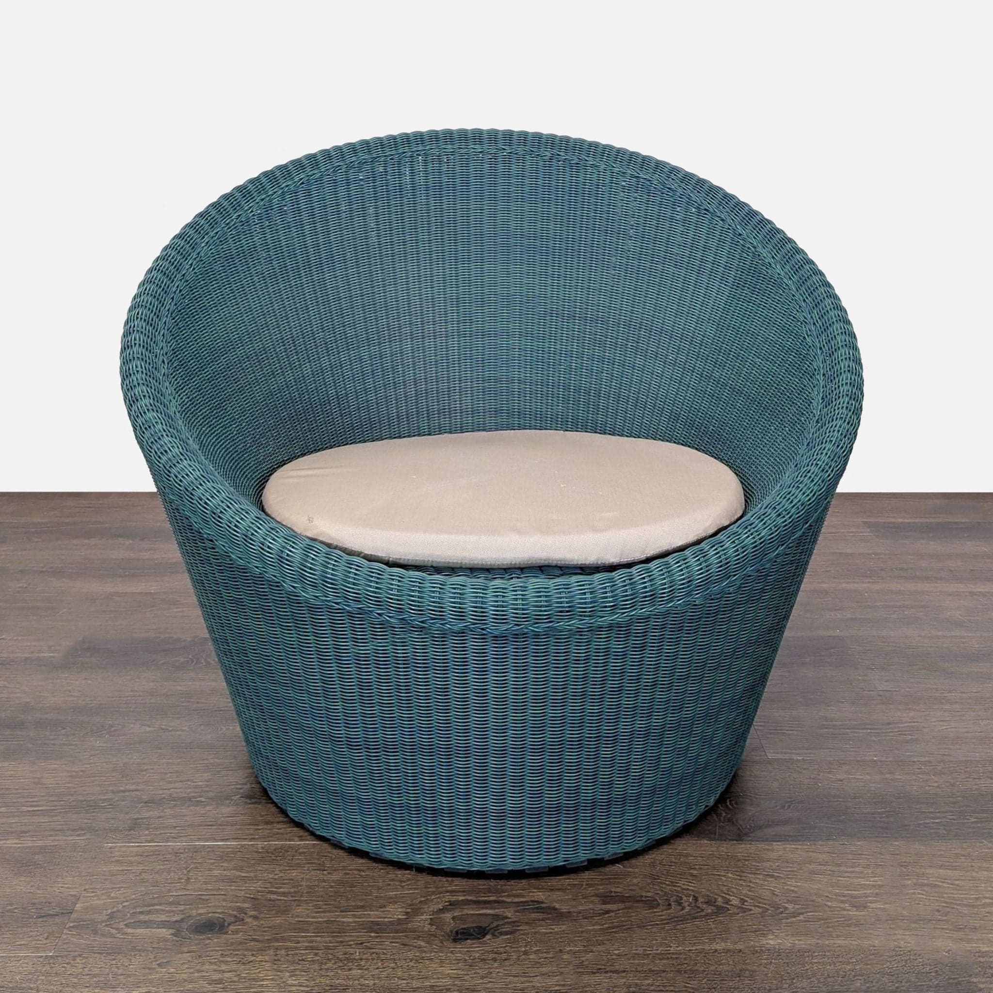 Crate and Barrel Calypso Woven Lounge Chairs Set of 2 - Thumbnail 2