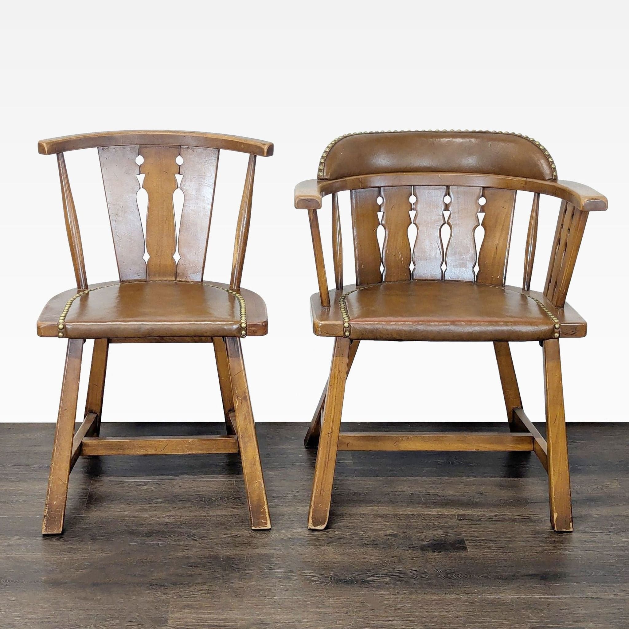 Rustic Wooden Dining Set with Table, 4 Chairs, Armchair, and Bench - Thumbnail 20