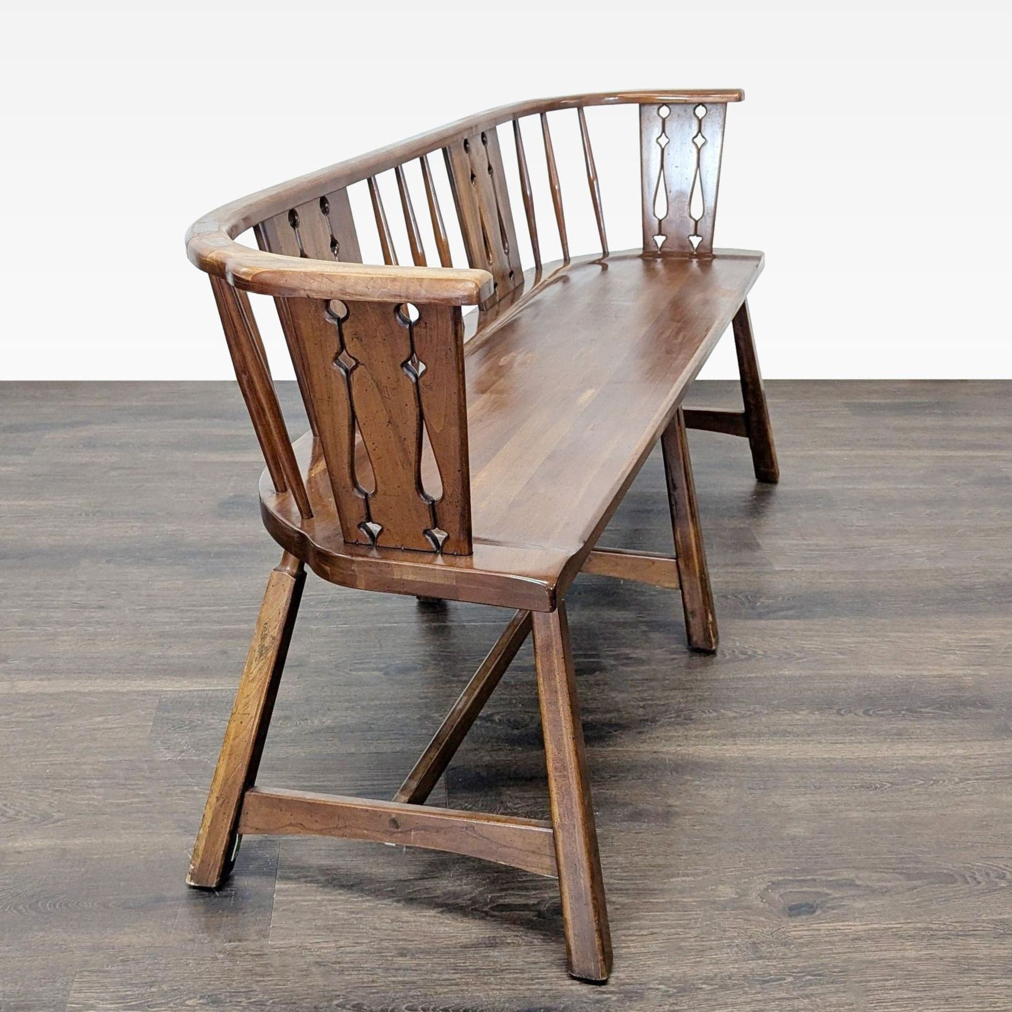 Rustic Wooden Dining Set with Table, 4 Chairs, Armchair, and Bench - Thumbnail 19