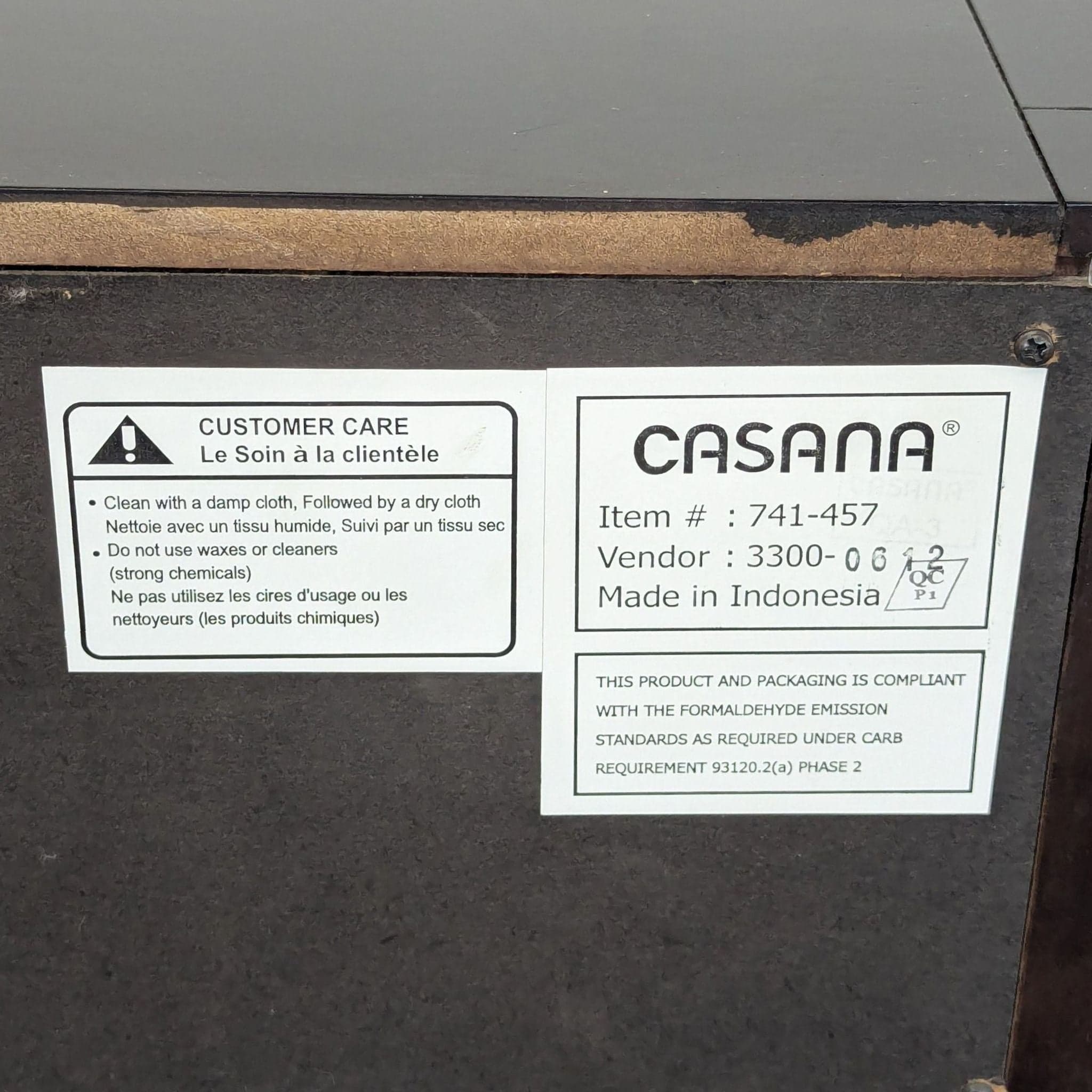 Casana 7-Drawer Dark Wood Dresser - Modern Storage Organizer - Thumbnail 8