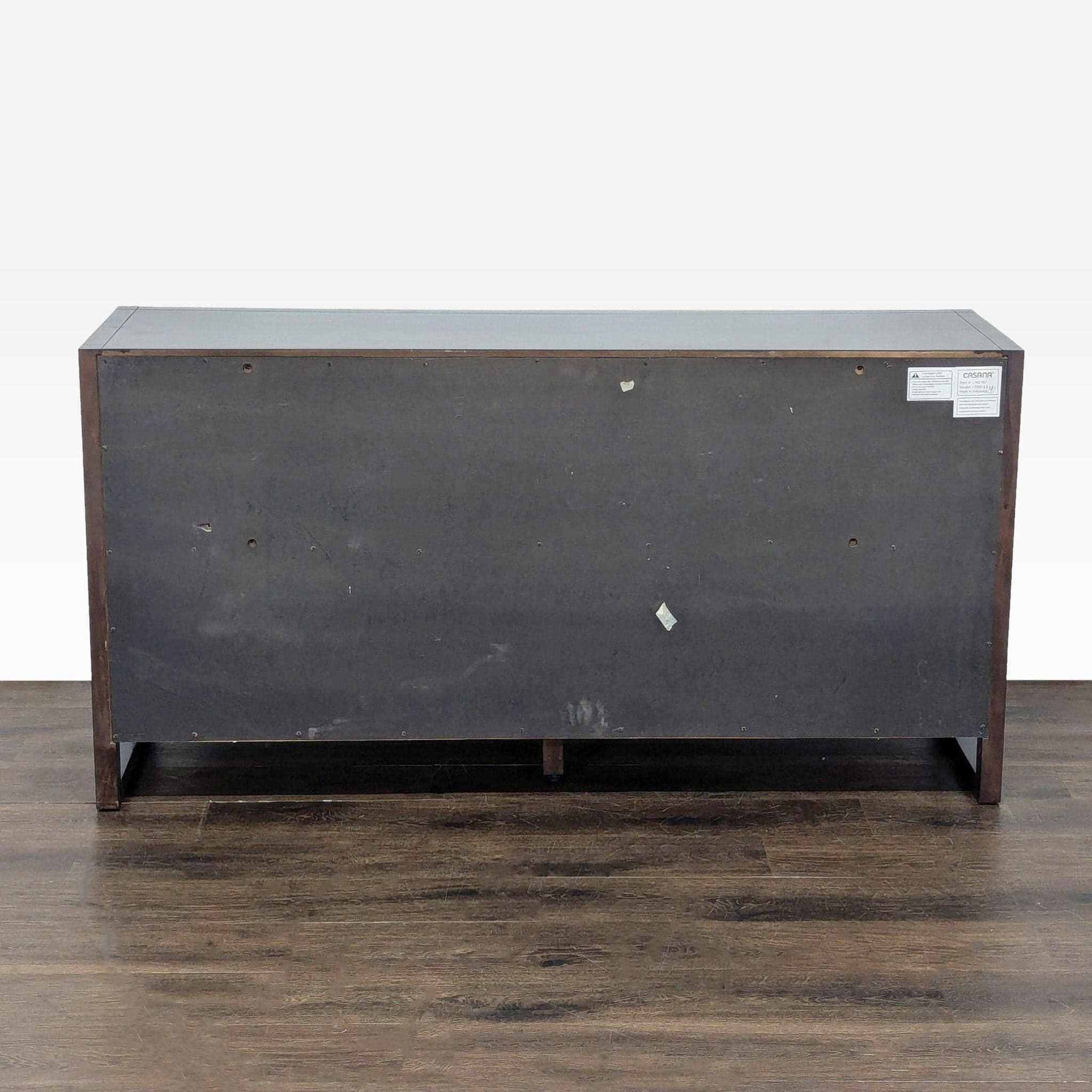 Casana 7-Drawer Dark Wood Dresser - Modern Storage Organizer - Thumbnail 6