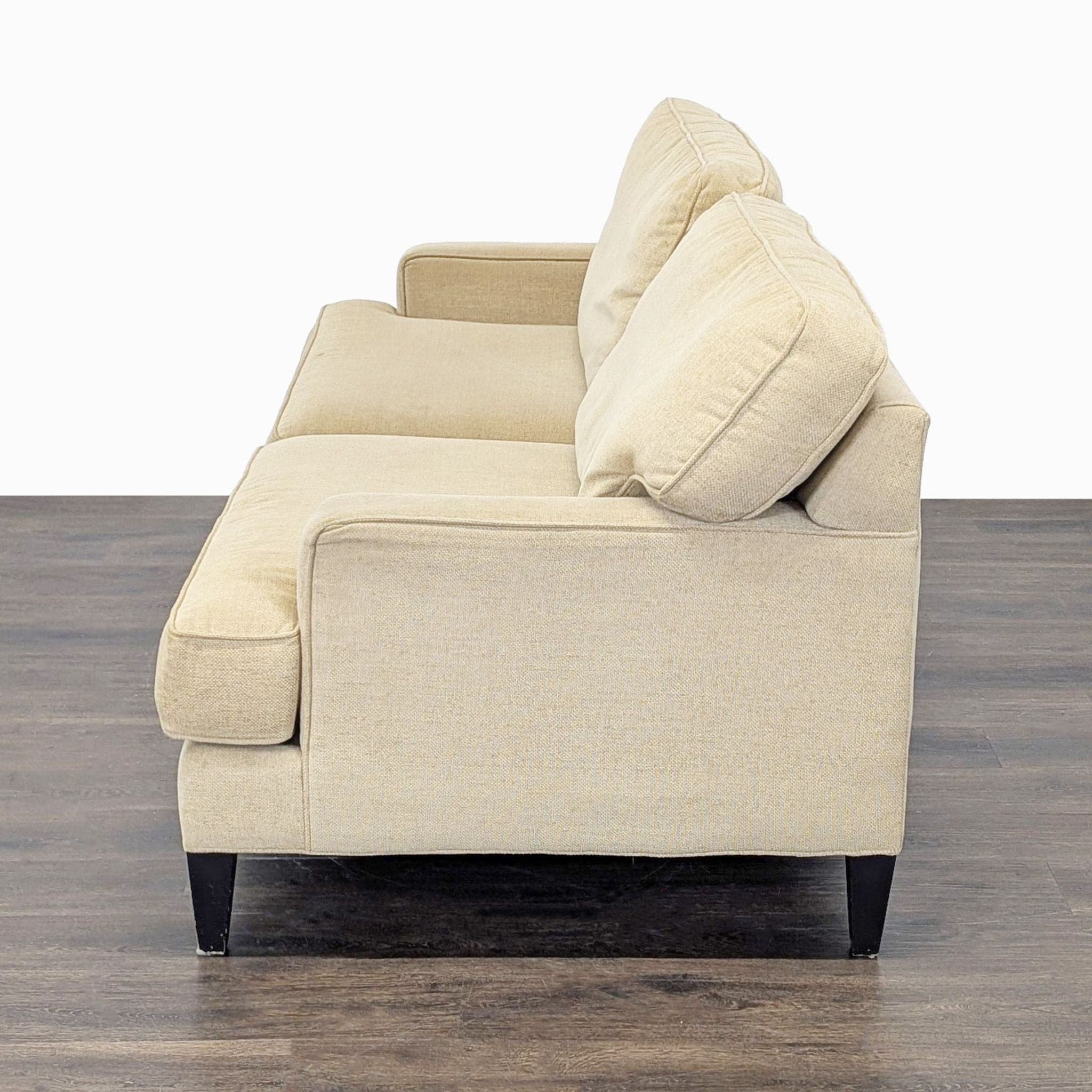 Pier 1 Imports 3-Seat Beige Sofa - Thumbnail 8
