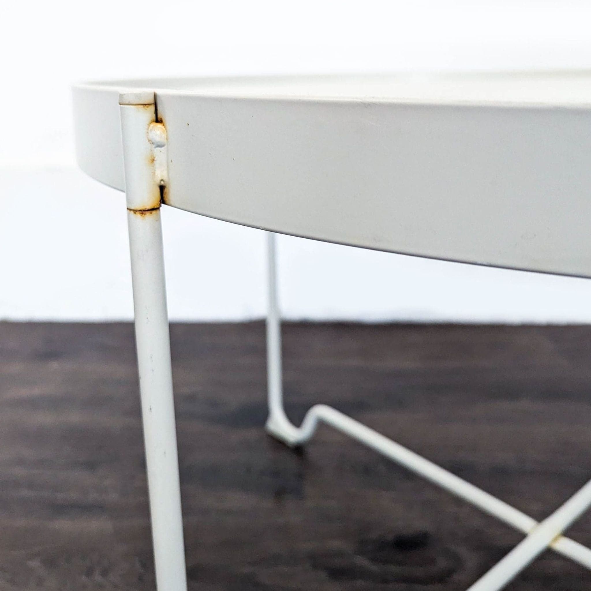 IKEA Krokholmen Round Metal Outdoor Coffee Table - Thumbnail 5