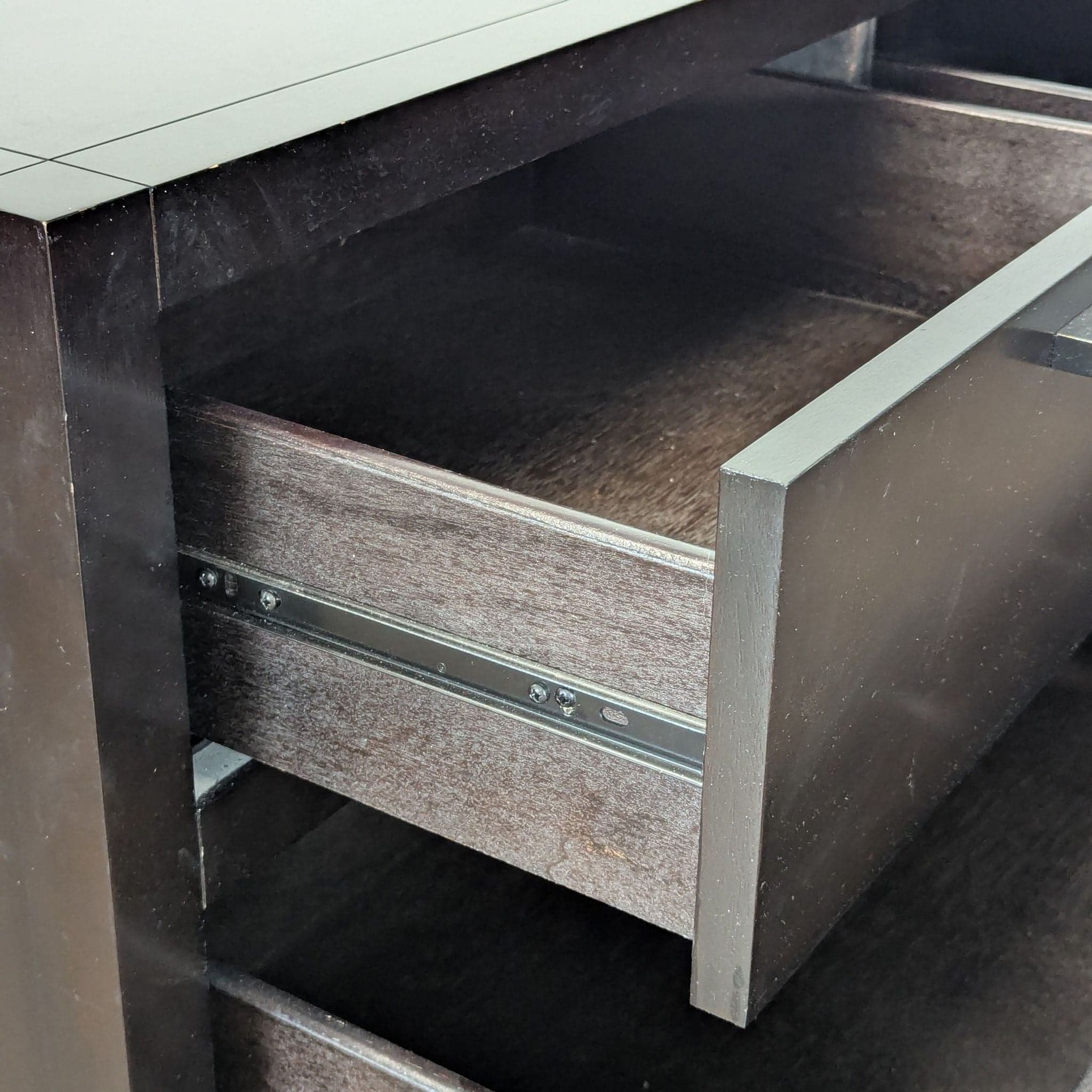Casana 7-Drawer Dark Wood Dresser - Modern Storage Organizer - Thumbnail 7