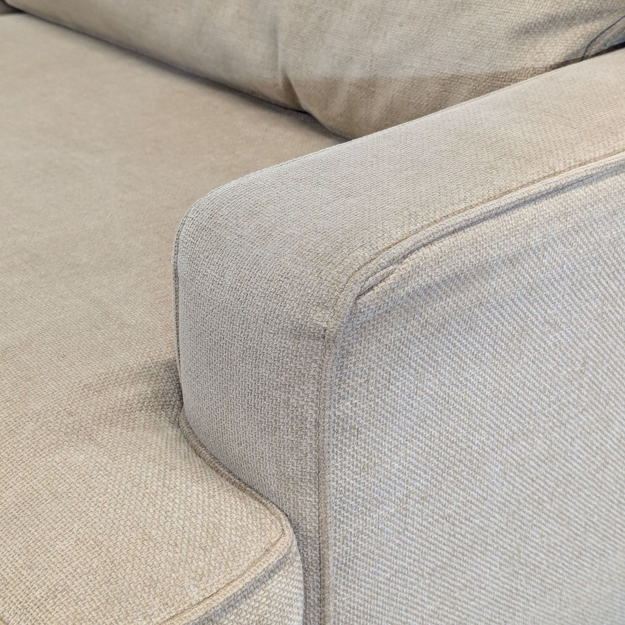Pier 1 Imports 3-Seat Beige Sofa - Thumbnail 4