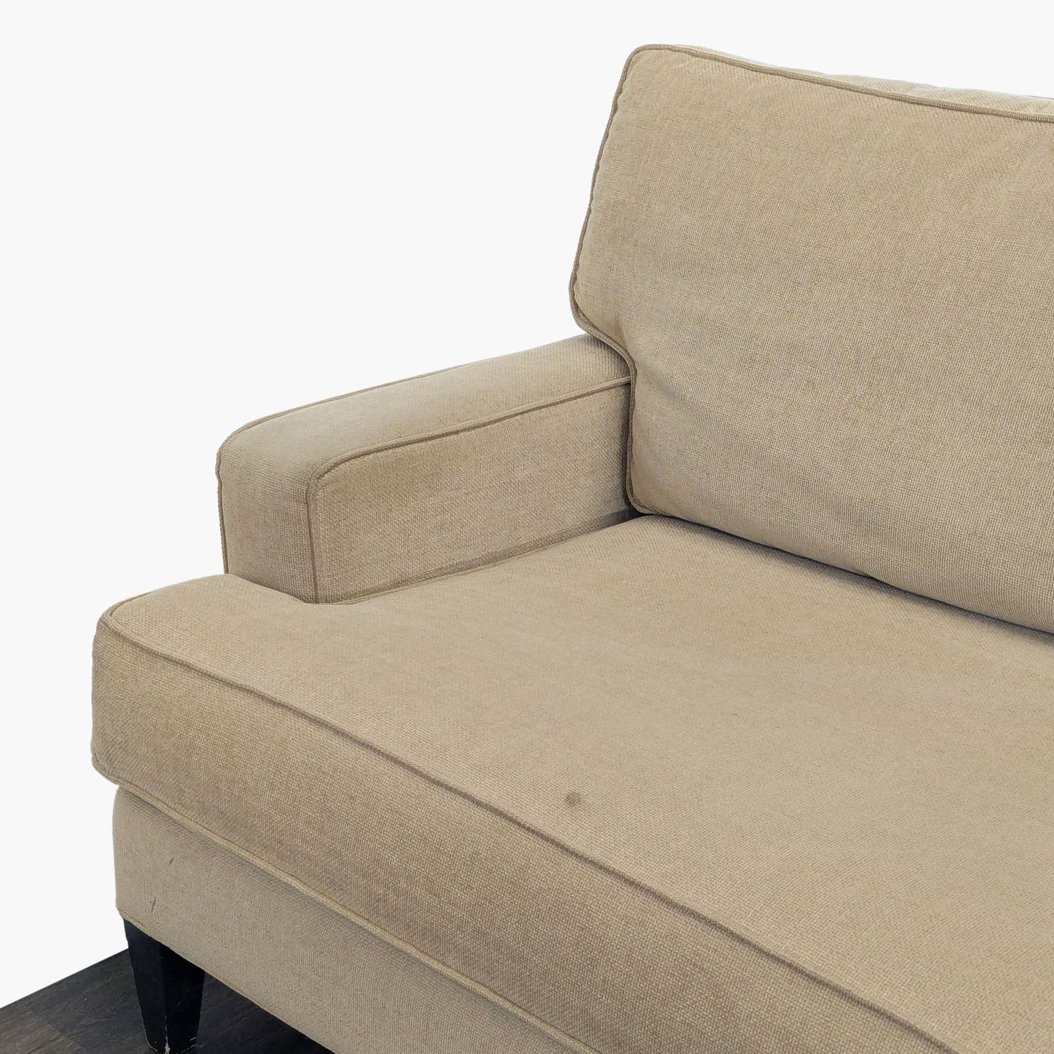 Pier 1 Imports 3-Seat Beige Sofa - Thumbnail 3
