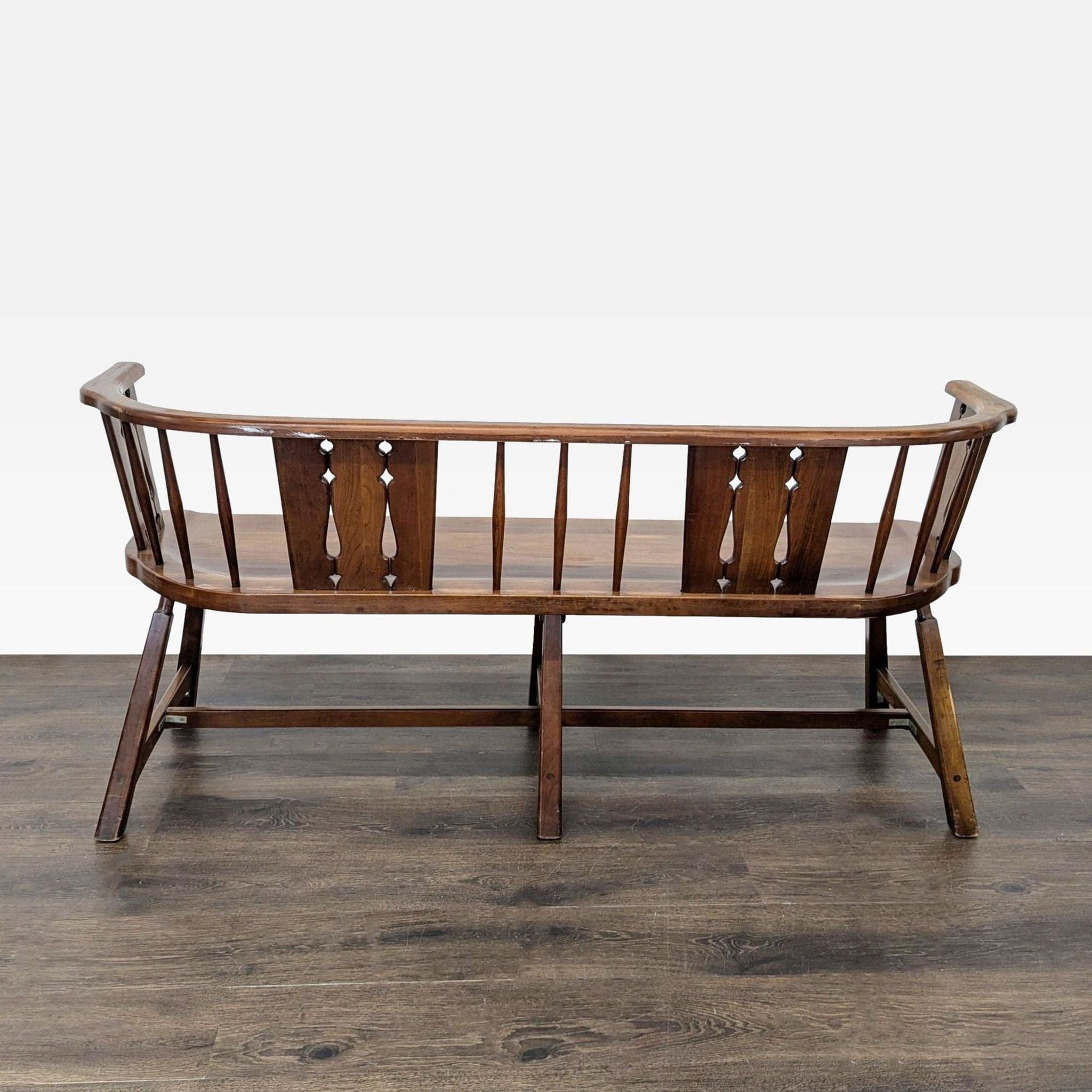 Rustic Wooden Dining Set with Table, 4 Chairs, Armchair, and Bench - Thumbnail 18