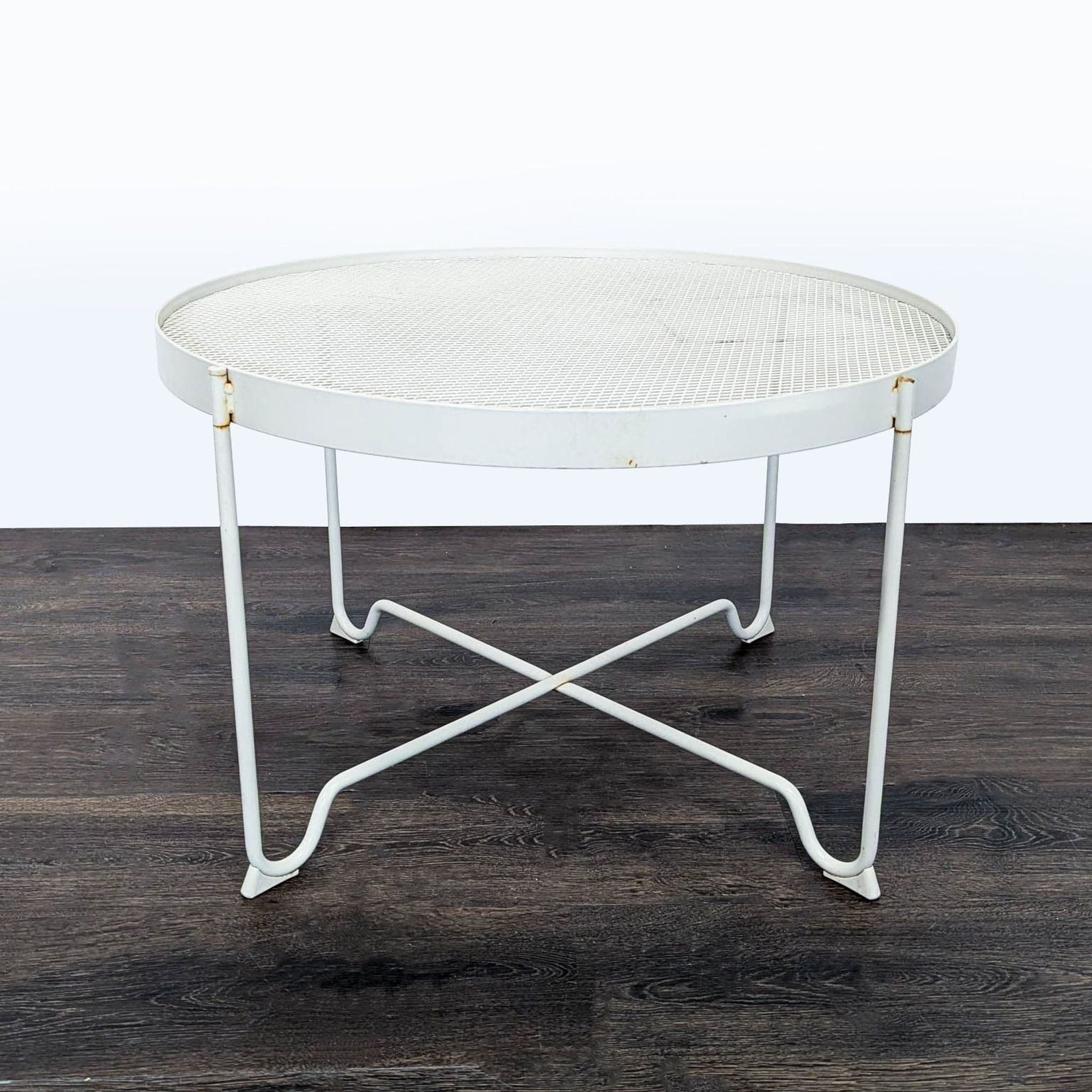 IKEA Krokholmen Round Metal Outdoor Coffee Table - Thumbnail 2