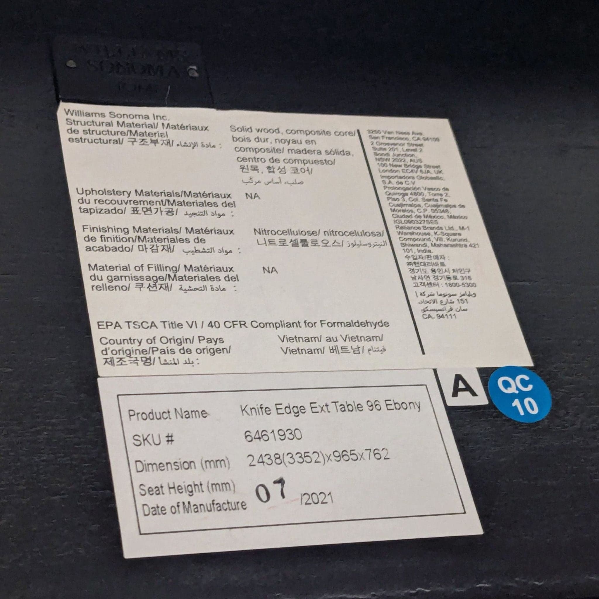 Williams Sonoma Knife Edge Expandable Dining Table - Thumbnail 4
